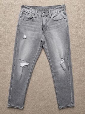 Levi’s 531 Gray Distressed Jeans W32 L30 Vintage Wash Straight Leg